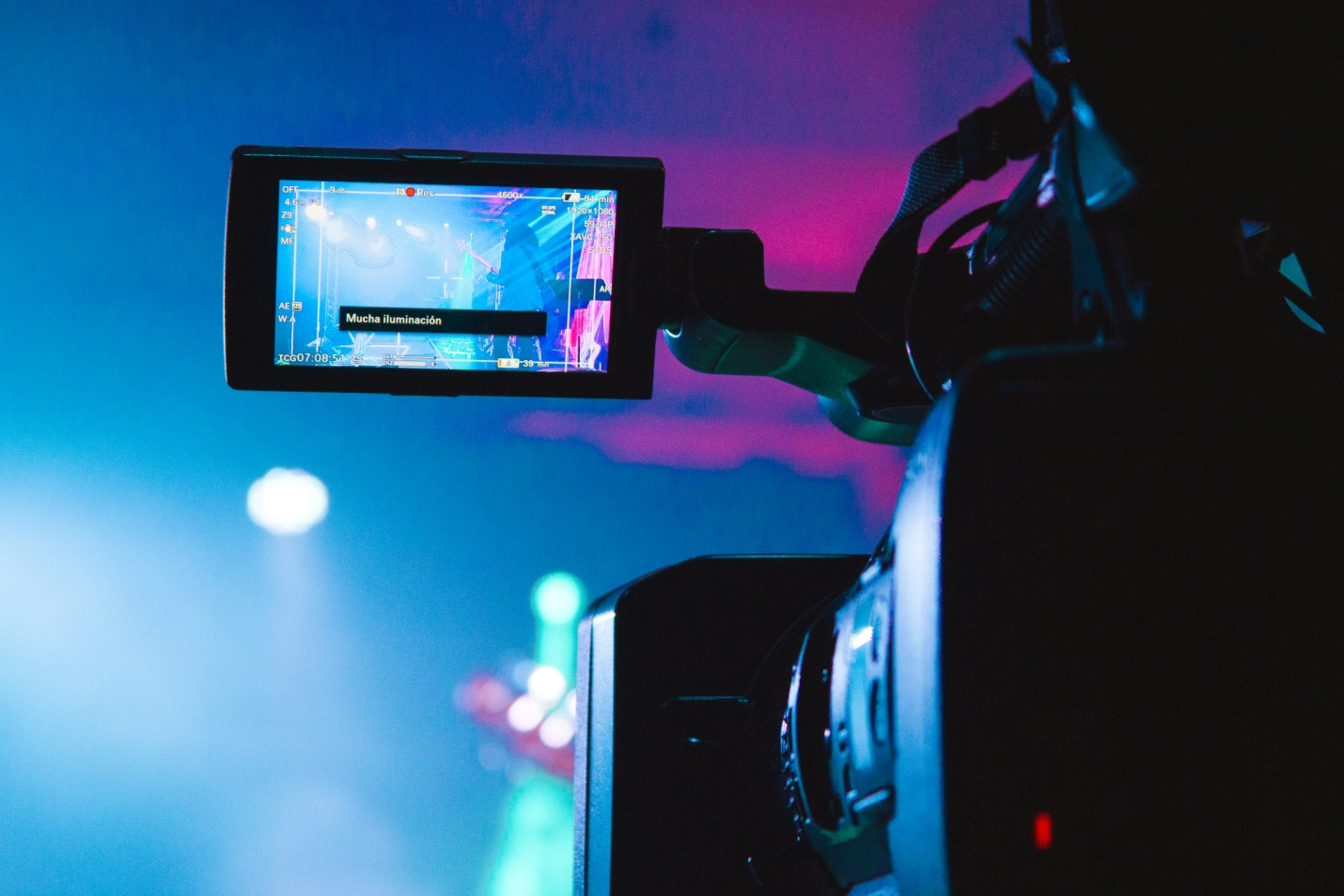 Camera recording an event